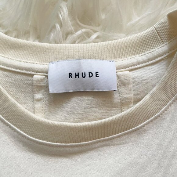 Rhude X The Webster Vintage White Miami Formula 1 Grand Prix Cotton T-Shirt - Picture 4 of 6